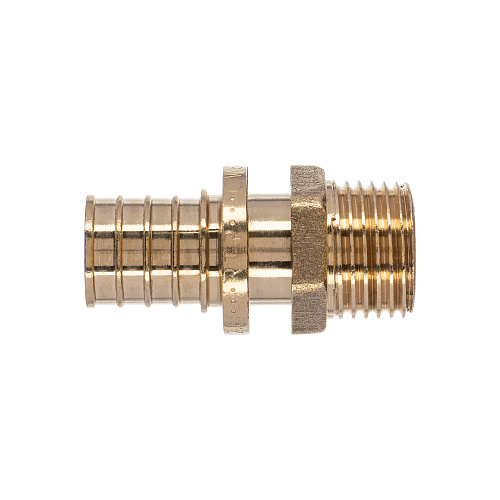 Муфта аксиальная, латунь, наружная резьба,20х1/2, желтый, RTP