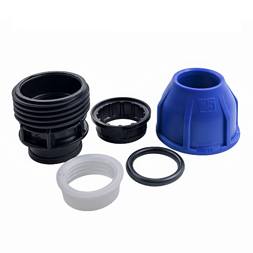 Муфта компрессионная, полипропилен внутренняя резьба 25х 1/2, для полиэтиленовых труб, РТП