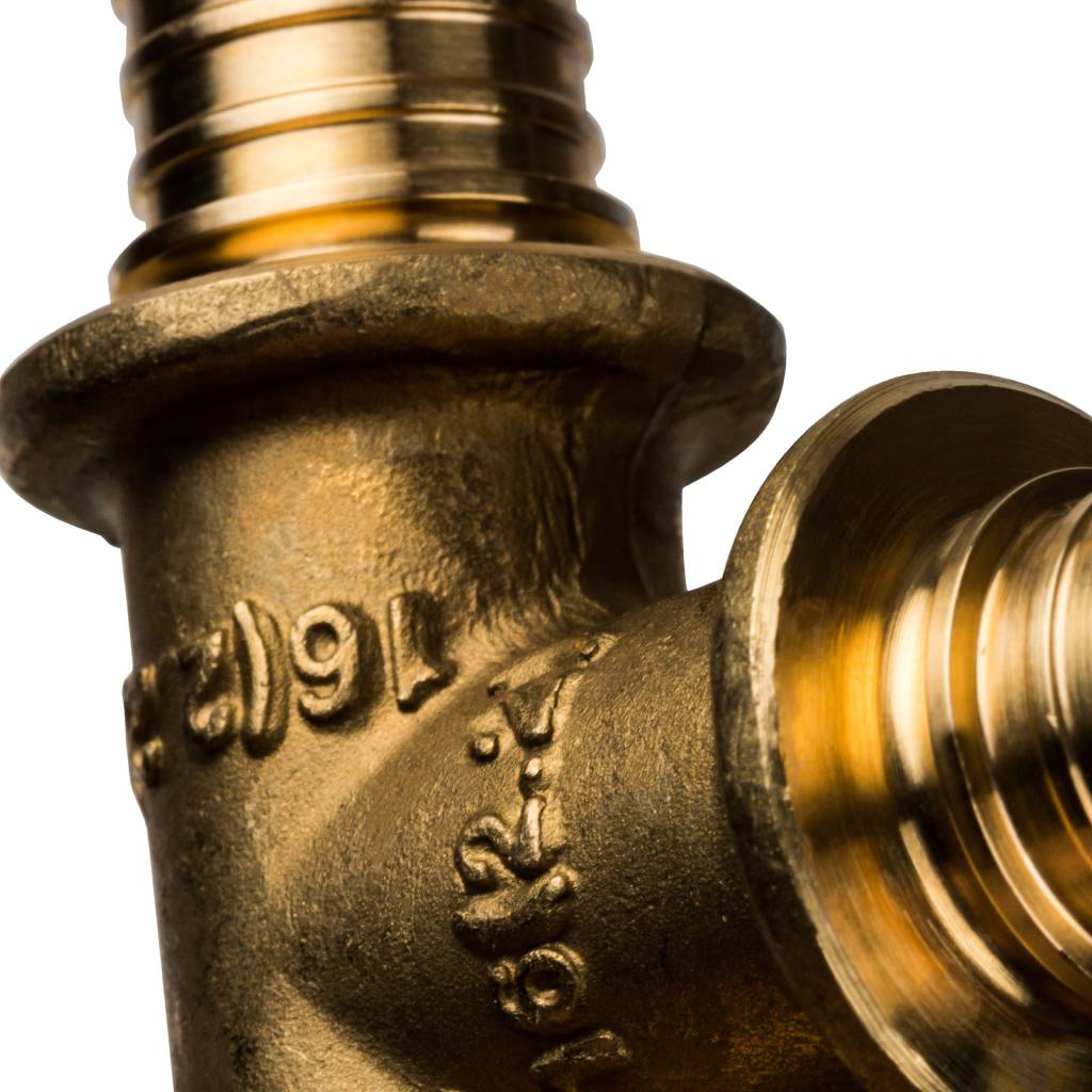 Тройник STOUT равнопроходный 16x16x16 для труб из сшитого полиэтилена аксиальный