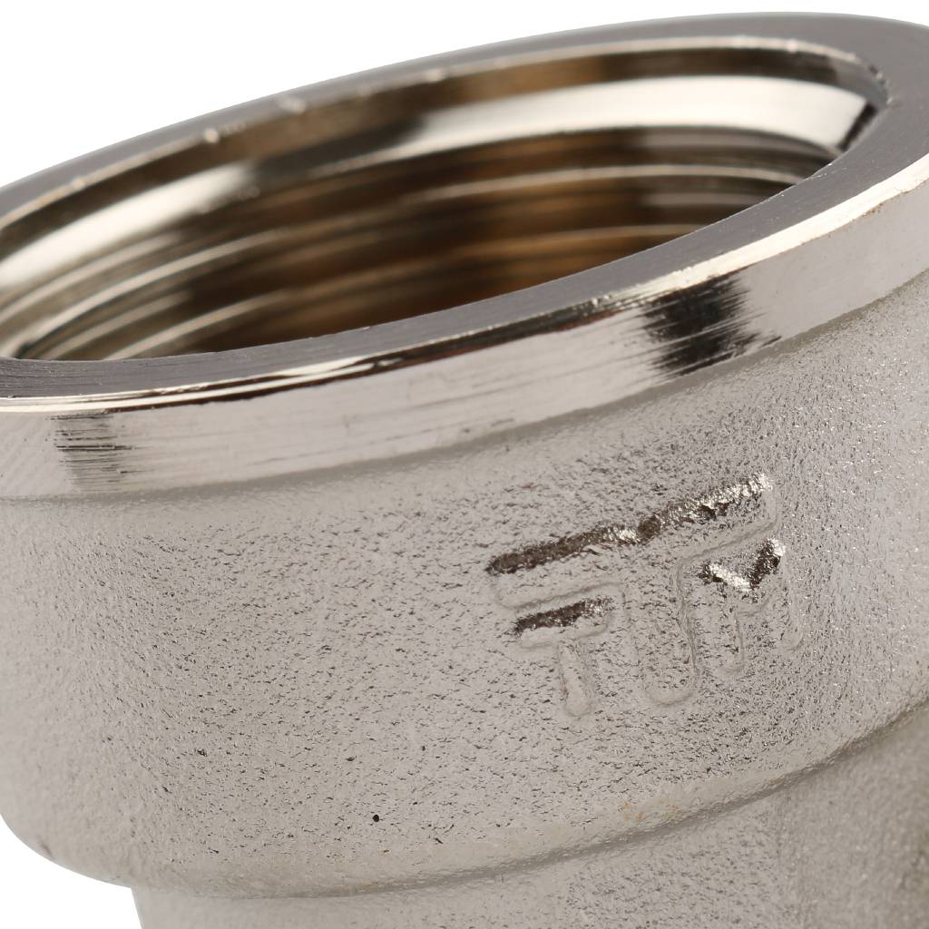 Угольник TIEMME НВ никелированный с упором 1х1, 1500291