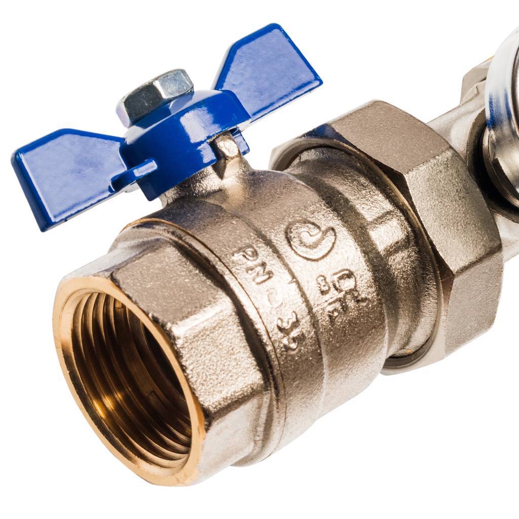 Распределительный коллектор из латуни без расходомеров STOUT 12 выходов, SMB 0468 000012