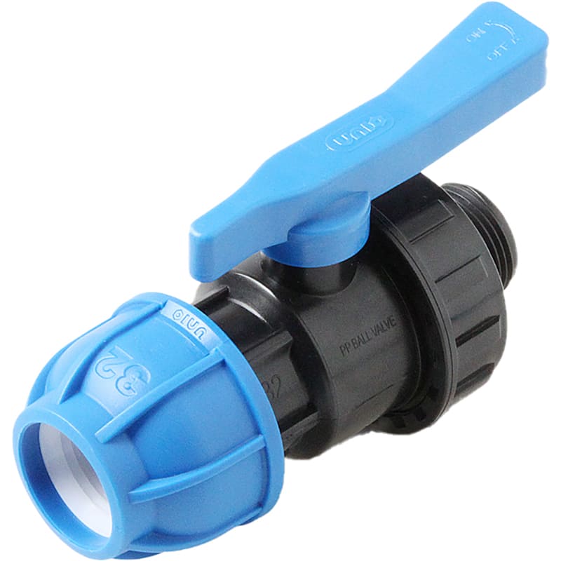 Кран муфта шаровой Pro Aqua ПНД UNIO D 63x2 нр, 9930000000M063