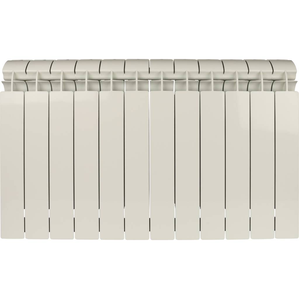 Радиатор биметаллический Global STYLE PLUS 500 12 секций боковое подключение (белый RAL 9010)