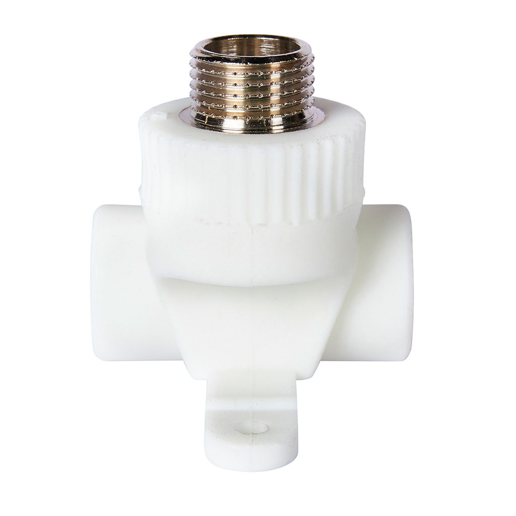 Уголок байпасный Pro Aqua d=20-1/2 PP-R для смесителя НР Белый, PA13812