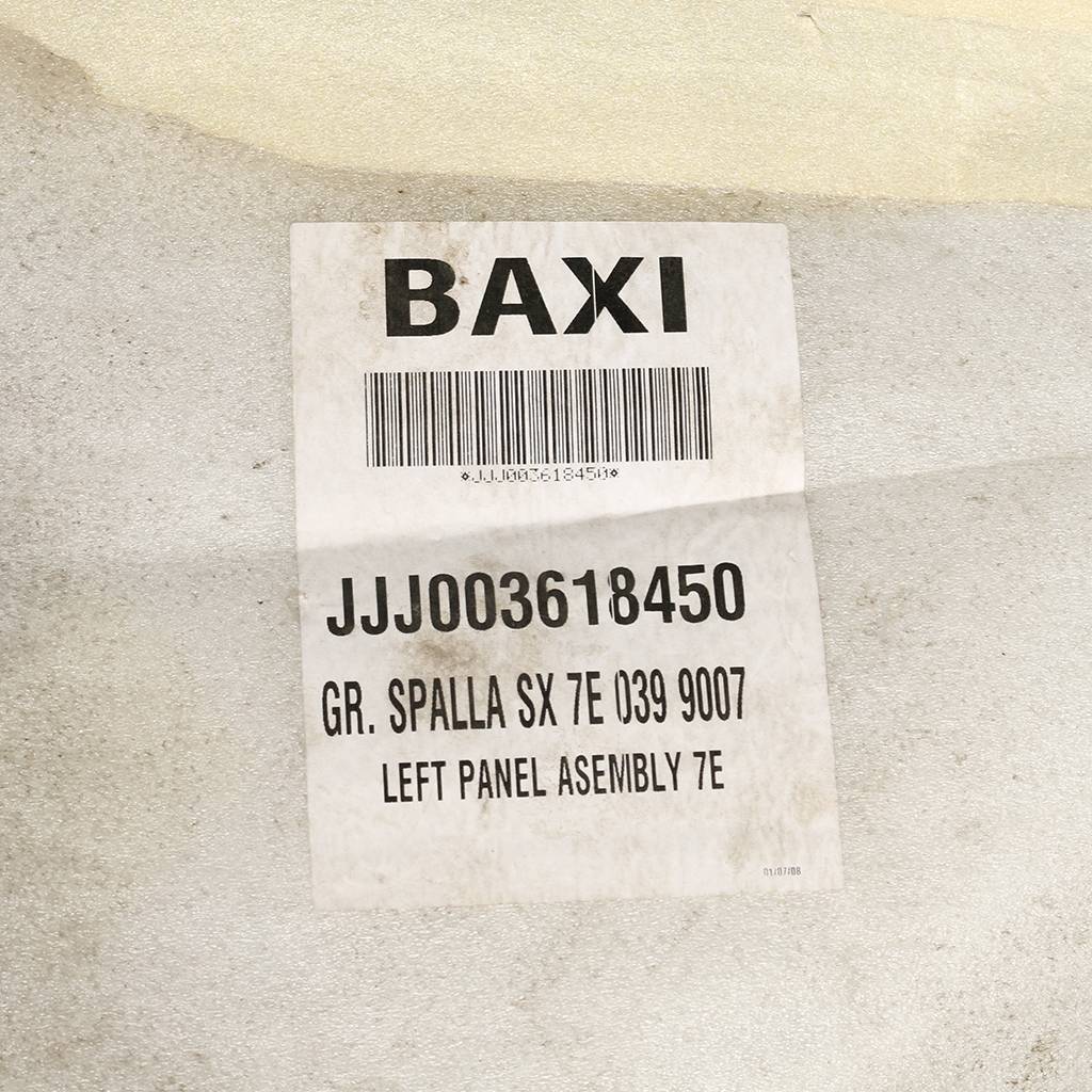 Левая панель в сборе BAXI серый, 3618450