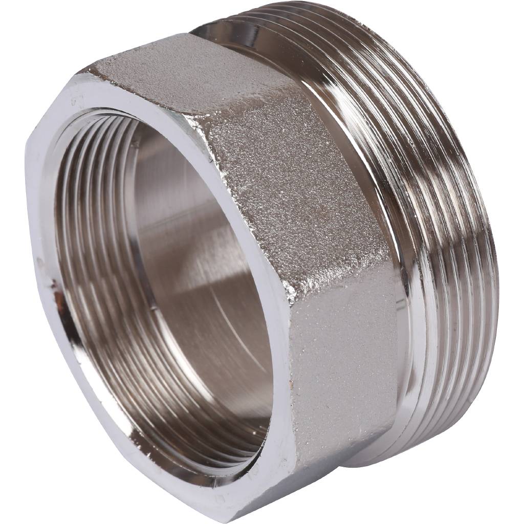 Разъемное соединение STOUT американка ВН 2 никелированное, уплотнение под гайкой по плоскости, SFT-0045-000002