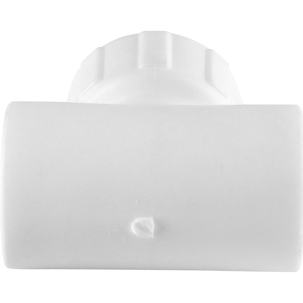 Тройник Политэк 25x3/4 с наружной резьбой для полипропиленовых труб под сварку (цвет белый), 9510002534