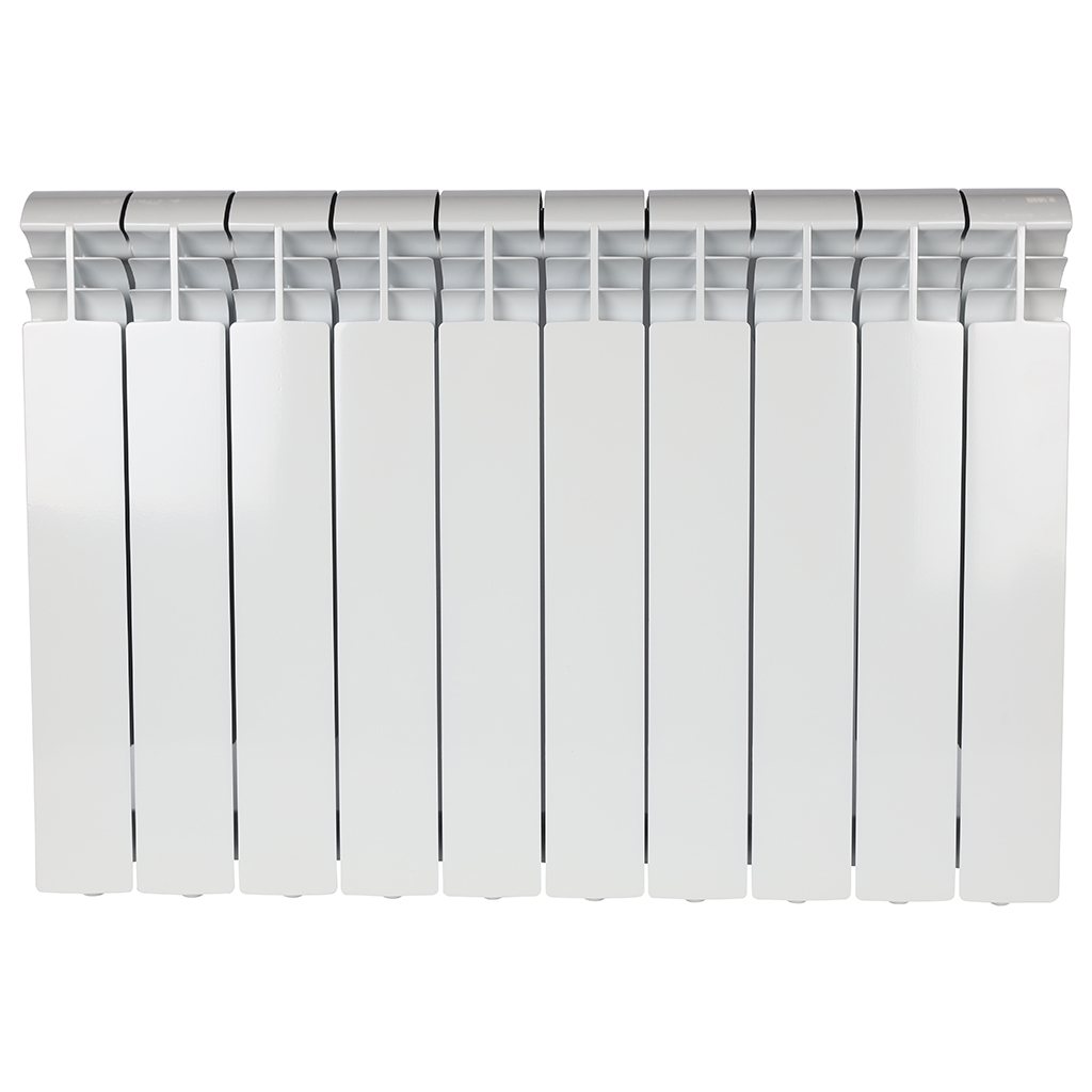 Радиатор алюминиевый STOUT VEGA 500 10 секций боковое подключение (белый RAL 9016), SRA-1310-050010