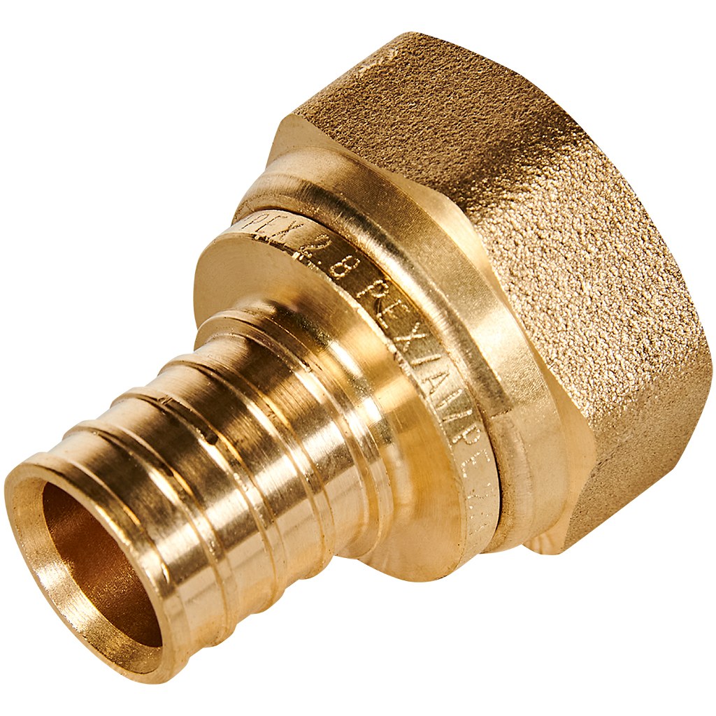 Переходник с накидной гайкой (евроконус) ROMMER 20xG 3/4 для труб из сшитого полиэтилена аксиальный