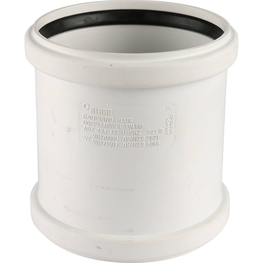 Муфта двухраструбная РЕХАУ RAUPIANO PLUS 110, 11214941001