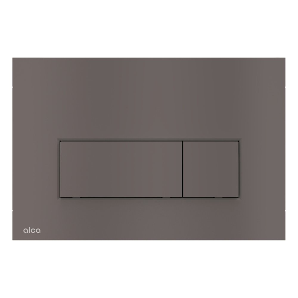 Кнопка управления AlcaPlast для скрытых систем инсталляции оружейная сталь матовая, M57-GM-M