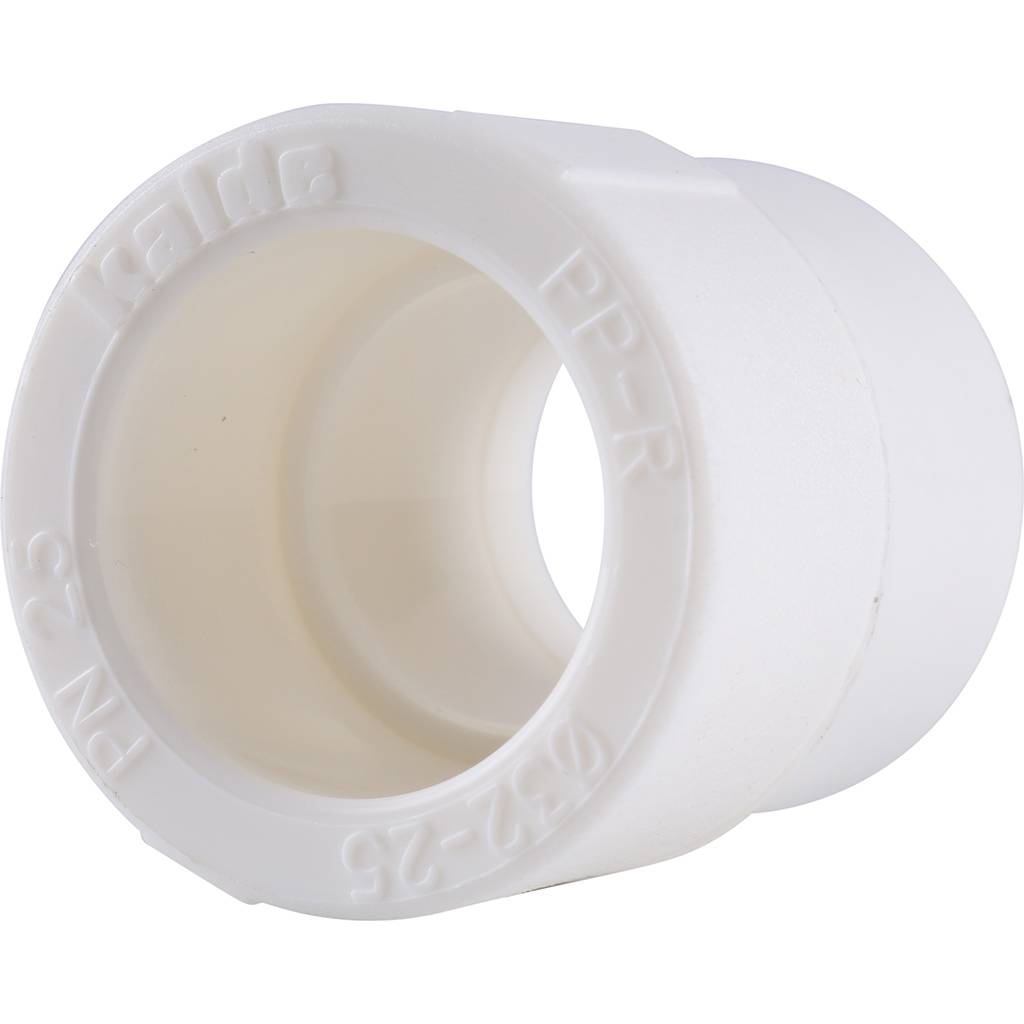 Муфта переходная Kalde 32х25 для полипропиленовых труб под сварку (цвет белый), 3212-rdc-322500