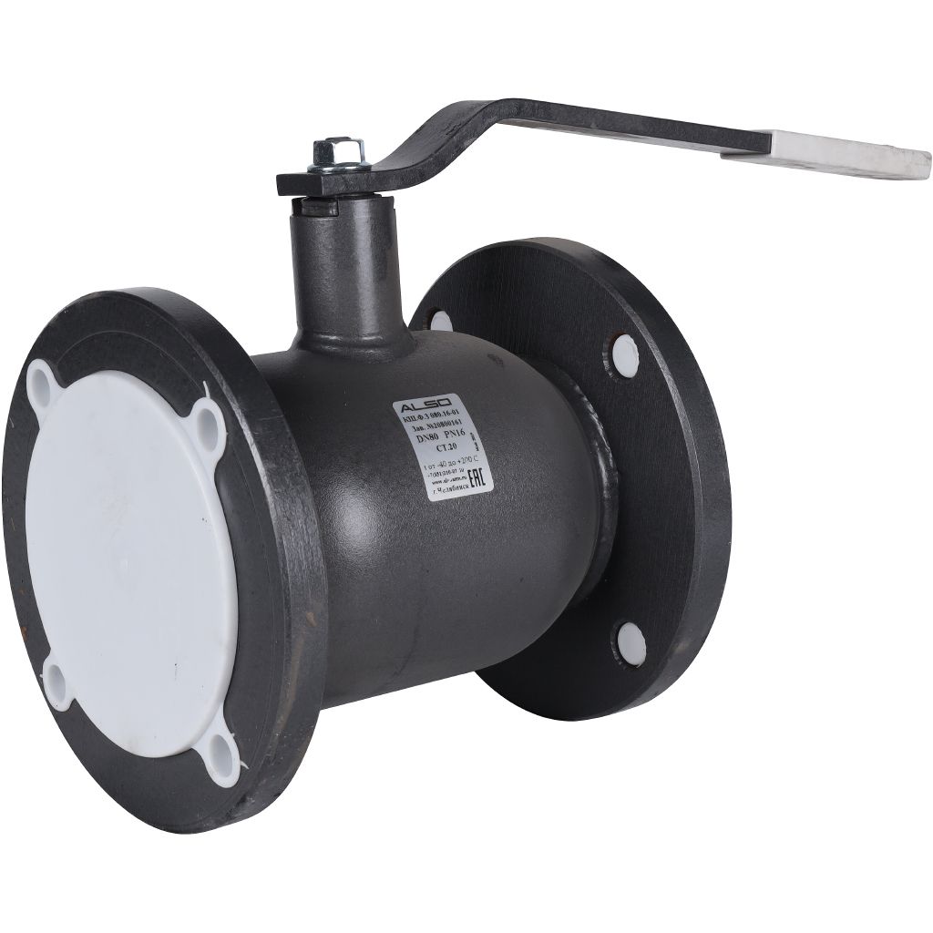 Кран шаровой ALSO в строительную длину задвижки КШФЗ из ст20 Ду80 Ру16 (полнопроходной), КШ.Ф.З.080.16-01