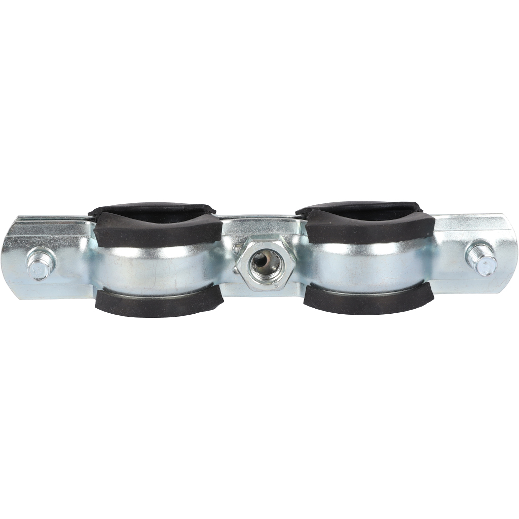 Комплект двойной хомут для труб STOUT хомут+шпилька шуруп +дюбель пластиковый 1/2 (20-24)