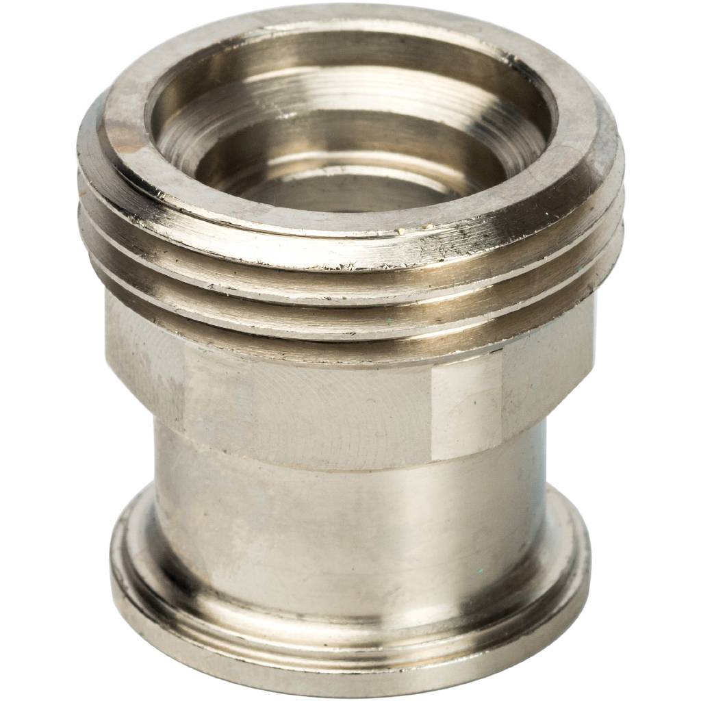 Разъемное соединение STOUT 1 с плоским уплотнением, никелированное, SDG-0019-010025