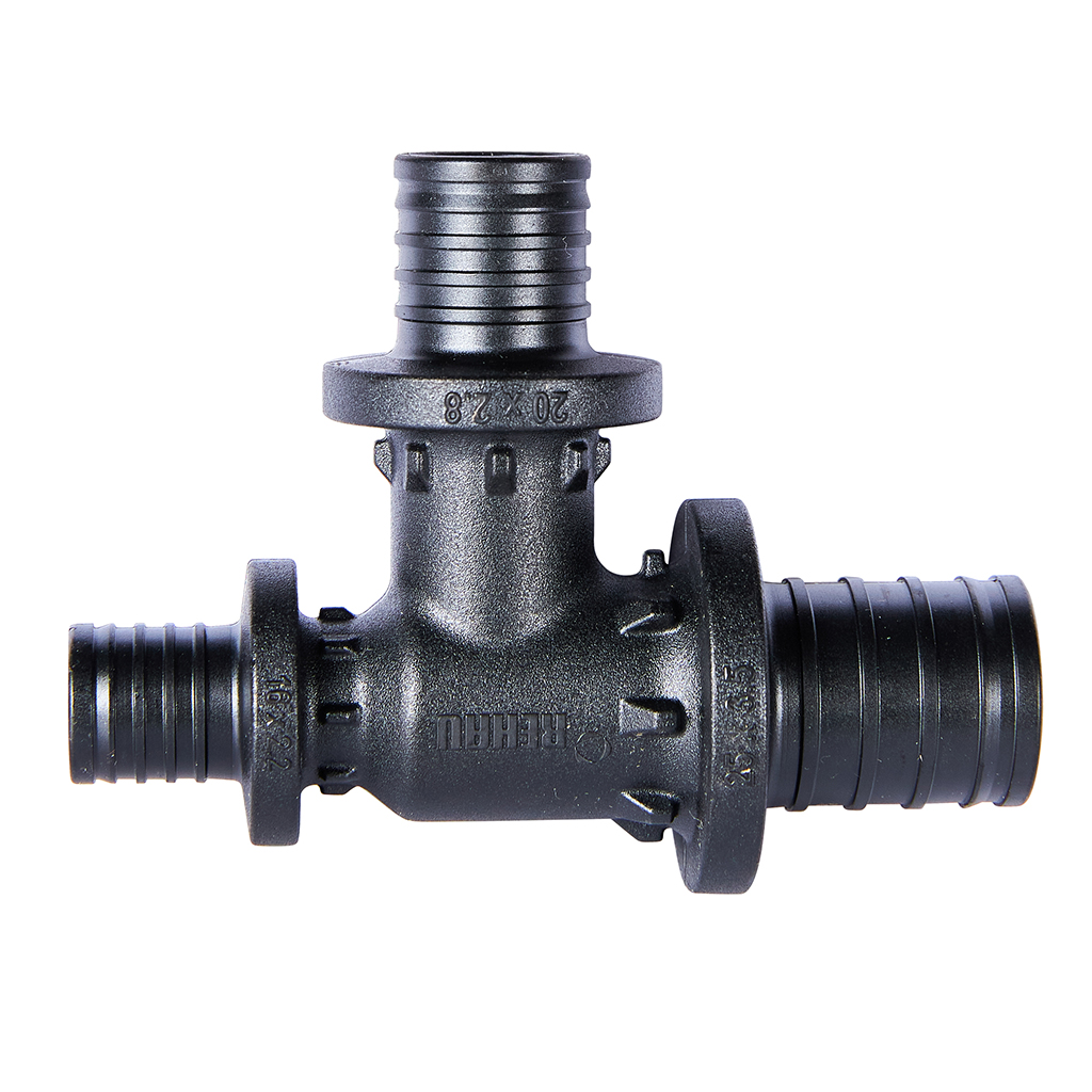 Тройник РЕХАУ RAUTITAN с уменьшенным боковым и торцевым проходом 25-20-16 PX