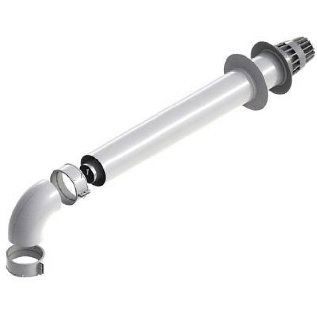 Горизонтальное коаксиальное окончание DeDietrich Д 60/100 мм L= 800 мм