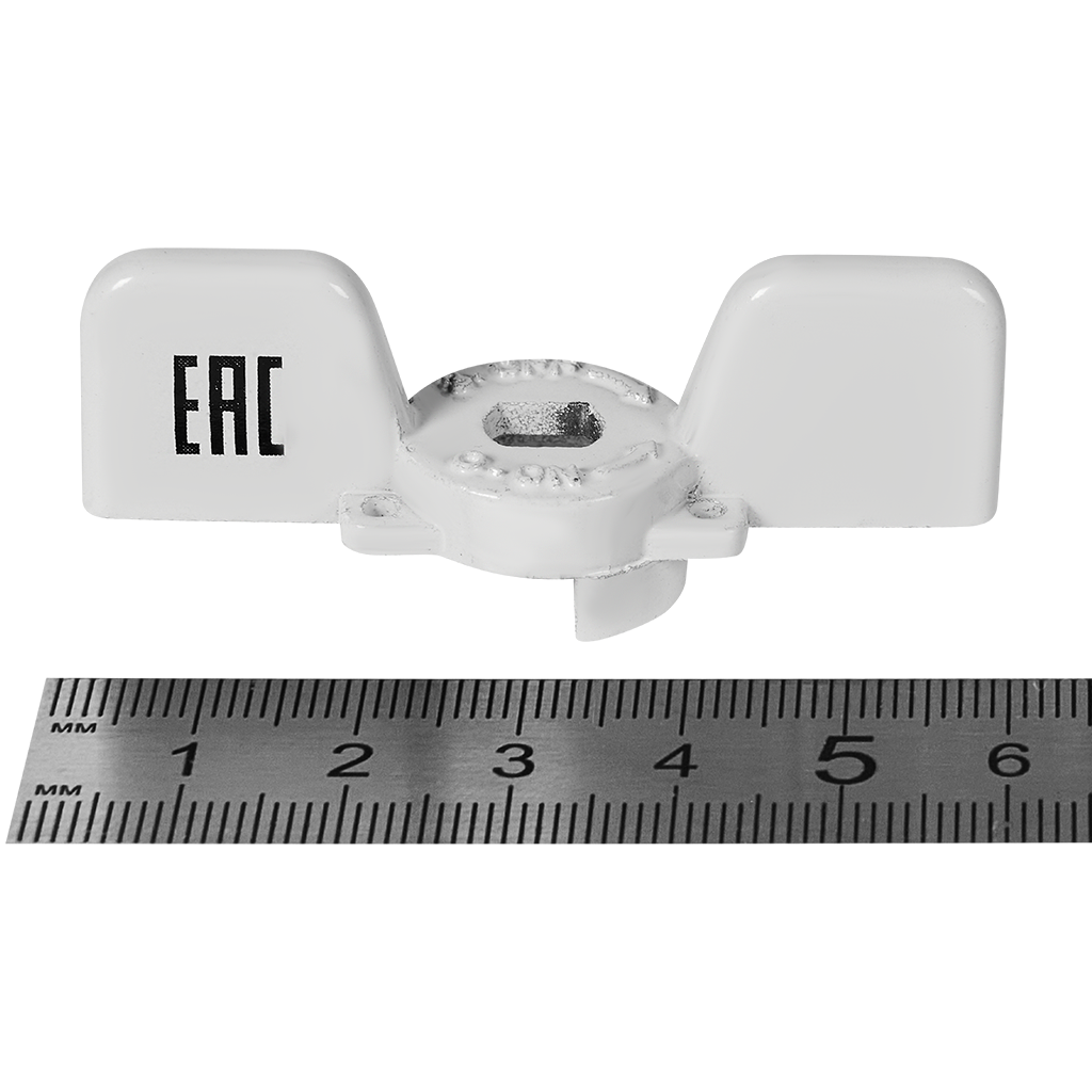 Ручка-бабочка STOUT для шарового крана STOUT 1/2 - 3/4  (Белая)