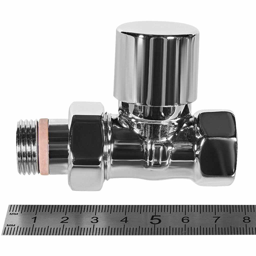 Клапан запорно-балансировочный STOUT Design хром, прямой 1/2, SVLD-0001-000015C