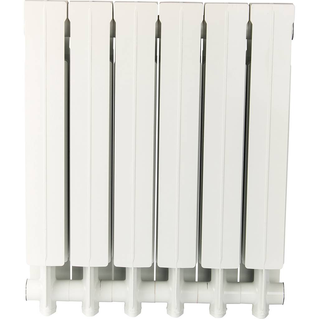 Радиатор алюминиевый Global VOX- R 500 6 секций боковое подключение (белый RAL 9010), VX05001006