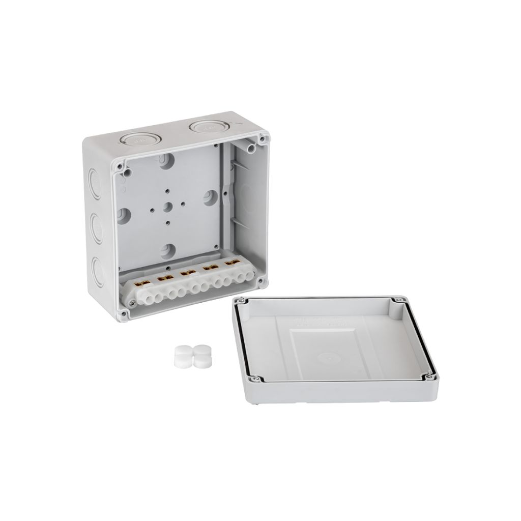 Коробка распределительная Ридан L BOX, 140х140х79 мм, IP66/IP67, серая, 21RT0934R