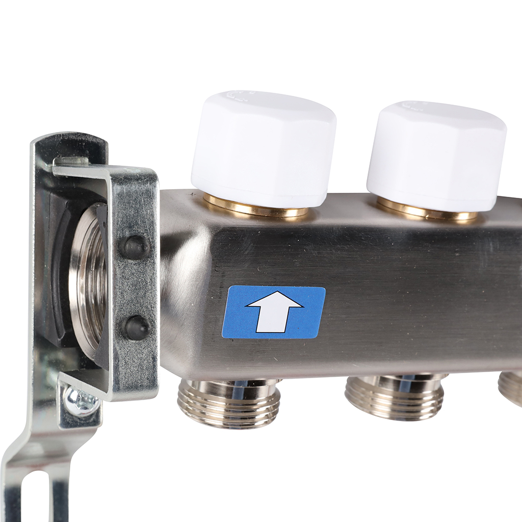 Коллектор из нержавеющей стали с расходомерами ROMMER 7 выходов, RMS-1200-000007