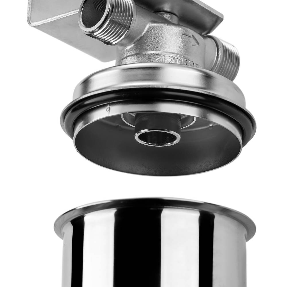 Корпус фильтра Гейзер премьер 10SL 3/4 нерж. сталь для хол. и горячей воды со сливом 3/4