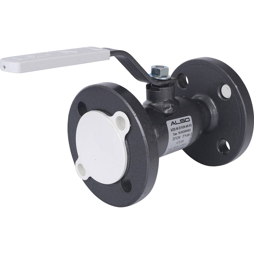 Кран шаровой ALSO КШФП Ду20 Ру 4,0 МПа из Ст.20 полнопроходной, КШ.Ф.П.020.40-01