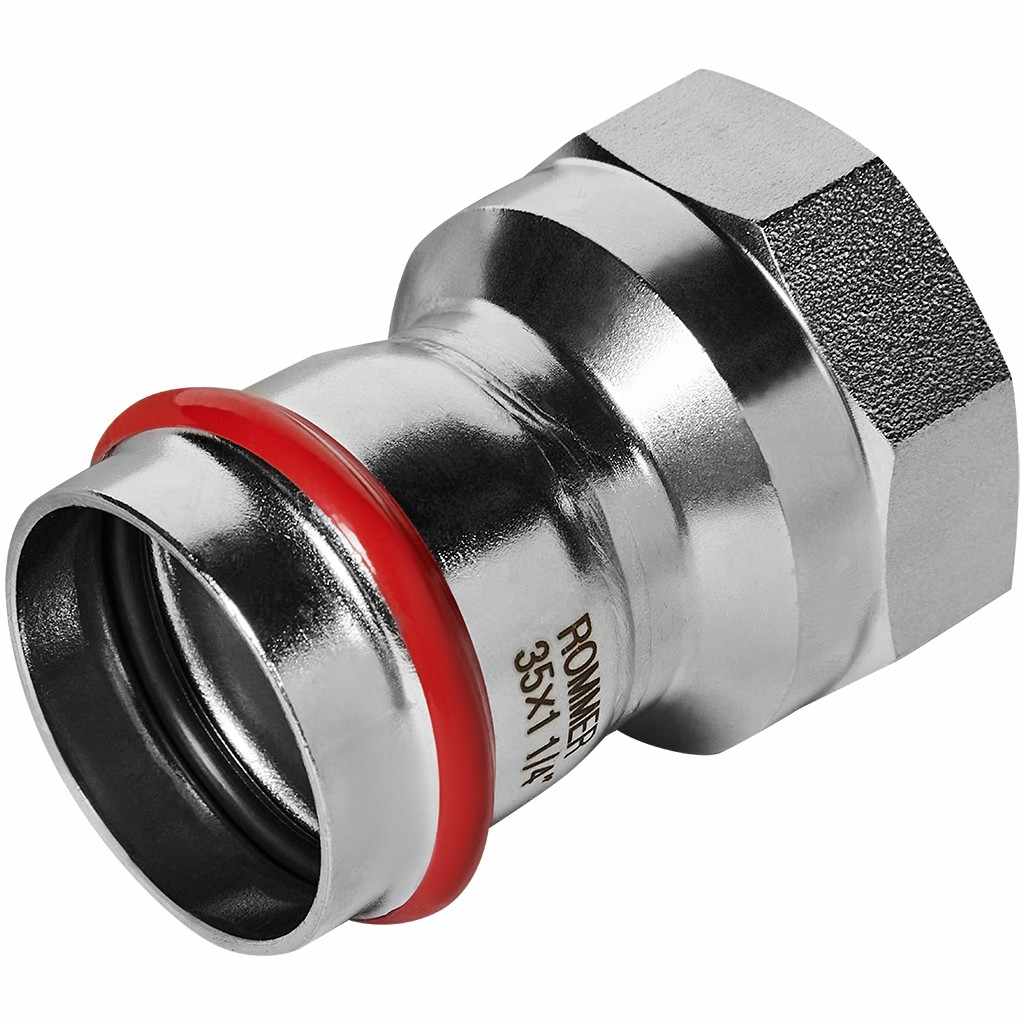 Переходник ROMMER ВПр-ВР, 35х11/4, из нержавеющей стали прессовой, RSS-1022-035114