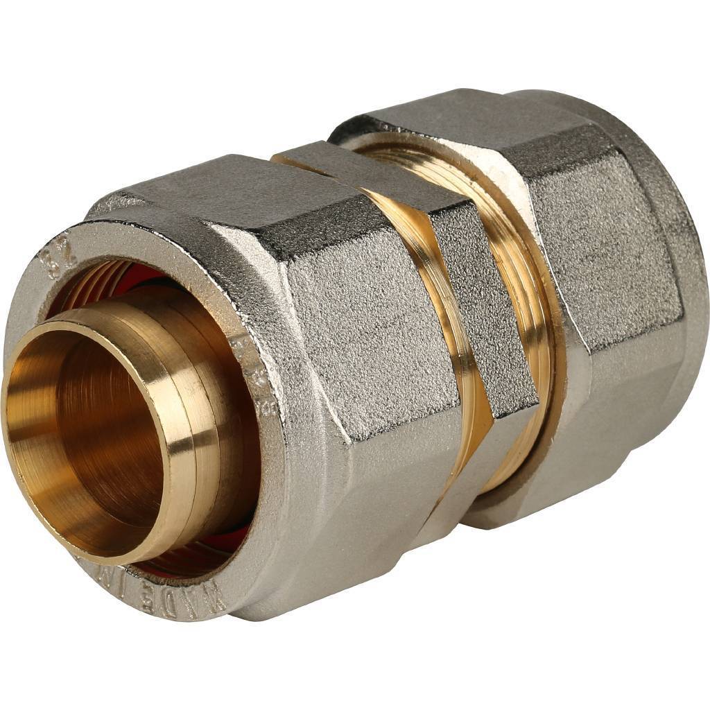 Муфта STOUT соединительная 32x32 для металлопластиковых труб винтовой, SFS-0005-000032