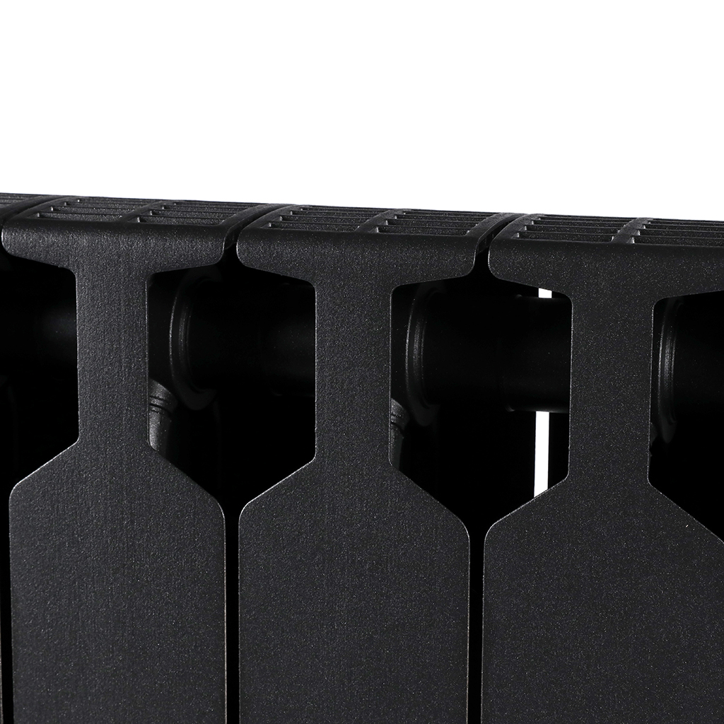 Радиатор биметаллический RIFAR SUPReMO VENTIL 500 SVR 14 секций нижнее правое подключение (Цвет АНТРАЦИТ), 4RS50.VR-14-AN