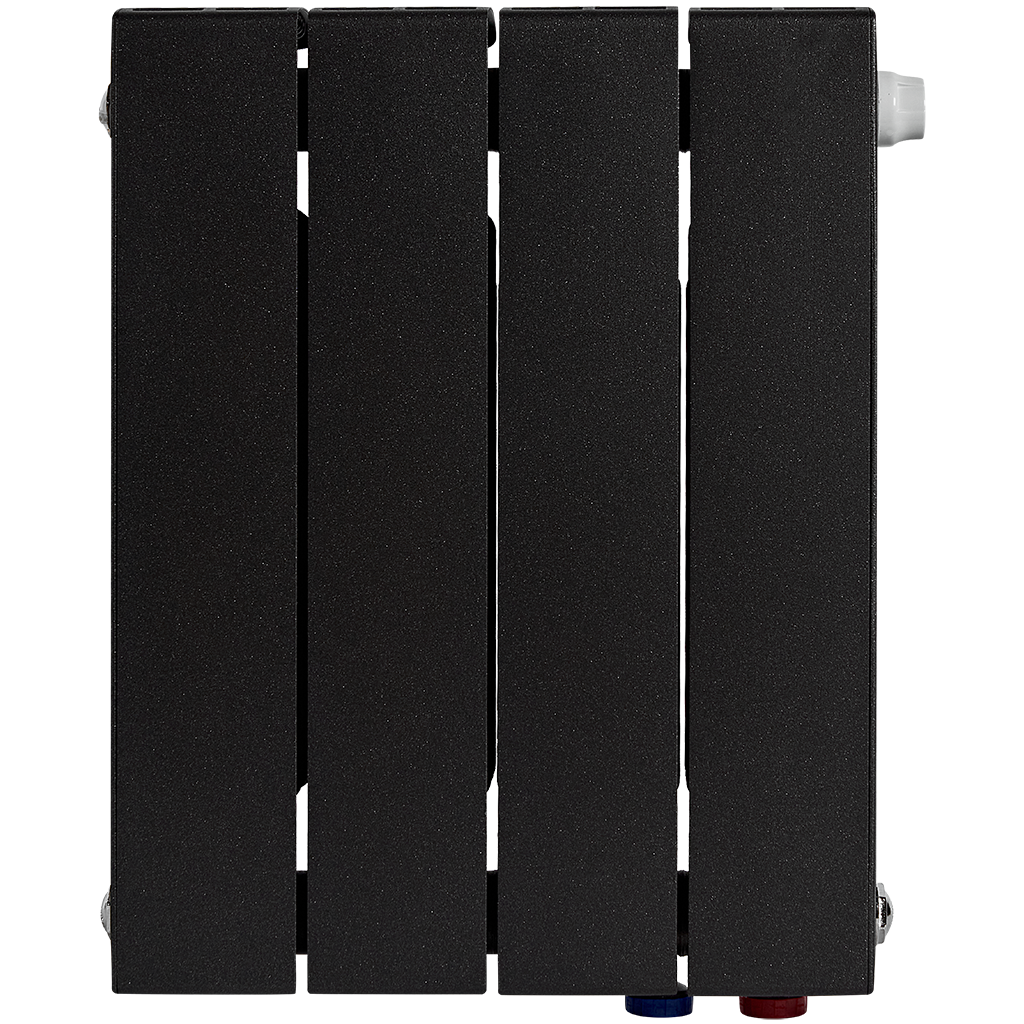 Радиатор биметаллический RIFAR SUPReMO VENTIL 350 SVR 4 секции нижнее правое подключение (Цвет АНТРАЦИТ), 4RS35.VR-4-AN