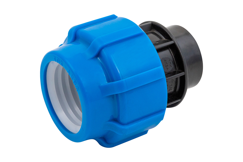 Муфта ПНД Политэк с внутренней резьбой 50х1 1/4 ТПК-АКВА, 52005114