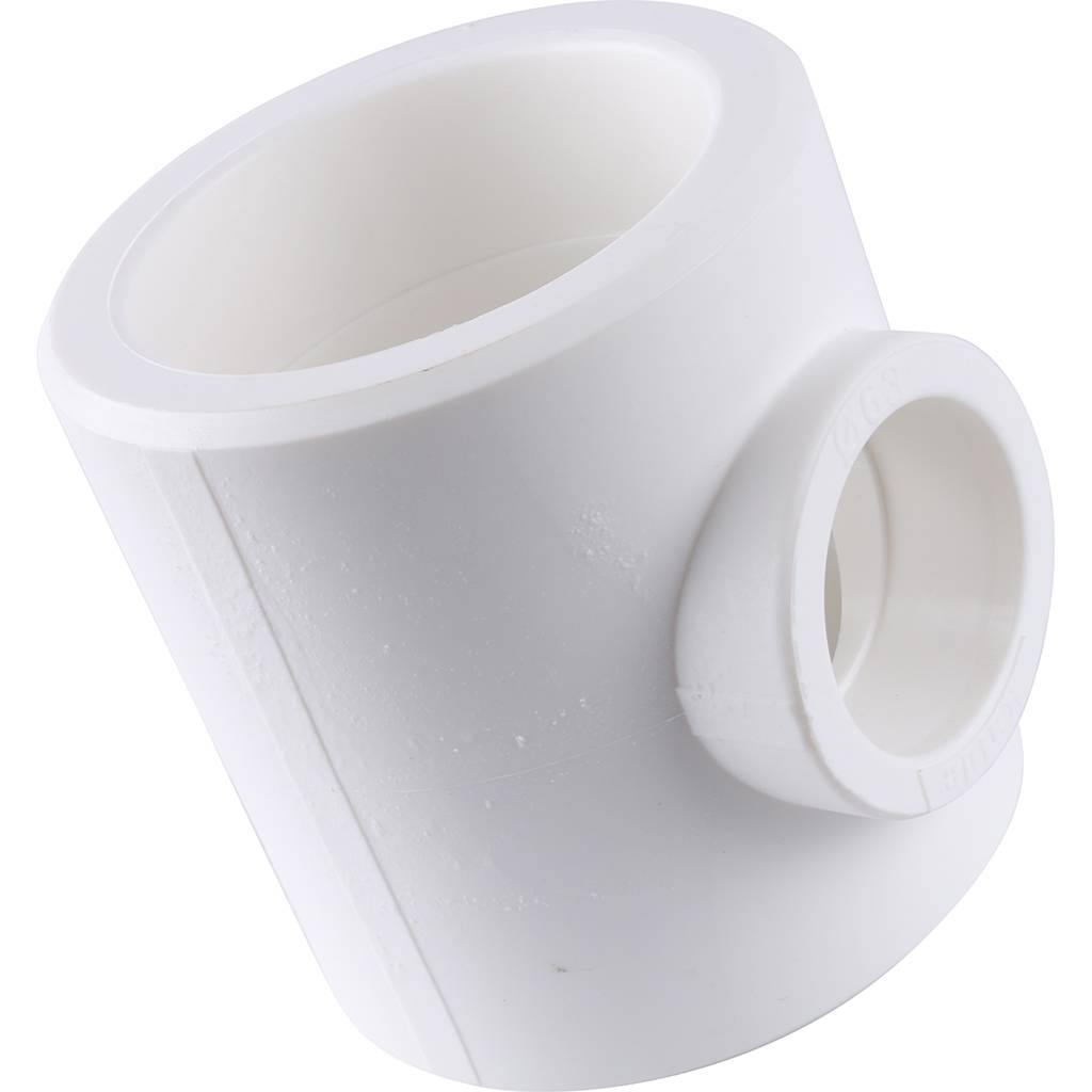 Тройник переходной Kalde 110х63х110 для полипропиленовых труб под сварку (цвет белый), 3212-tio-116311