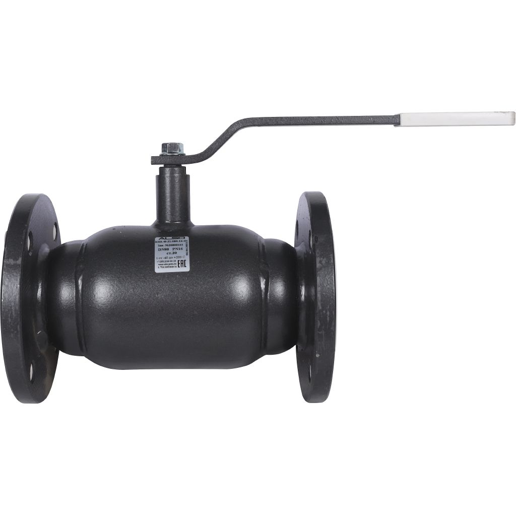 Кран шаровой ALSO КШФП Ду80 Ру1,6 МПа из Ст.20 полнопроходной, КШ.Ф.П.080.16-01