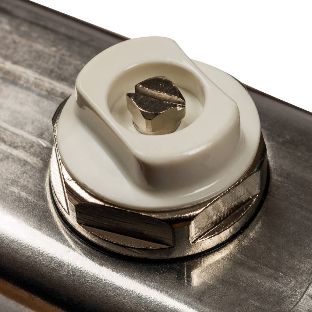 Коллектор из нержавеющей стали без расходомеров, с клапаном вып. воздуха и сливом STOUT 6 выходов, SMS-0932-000006