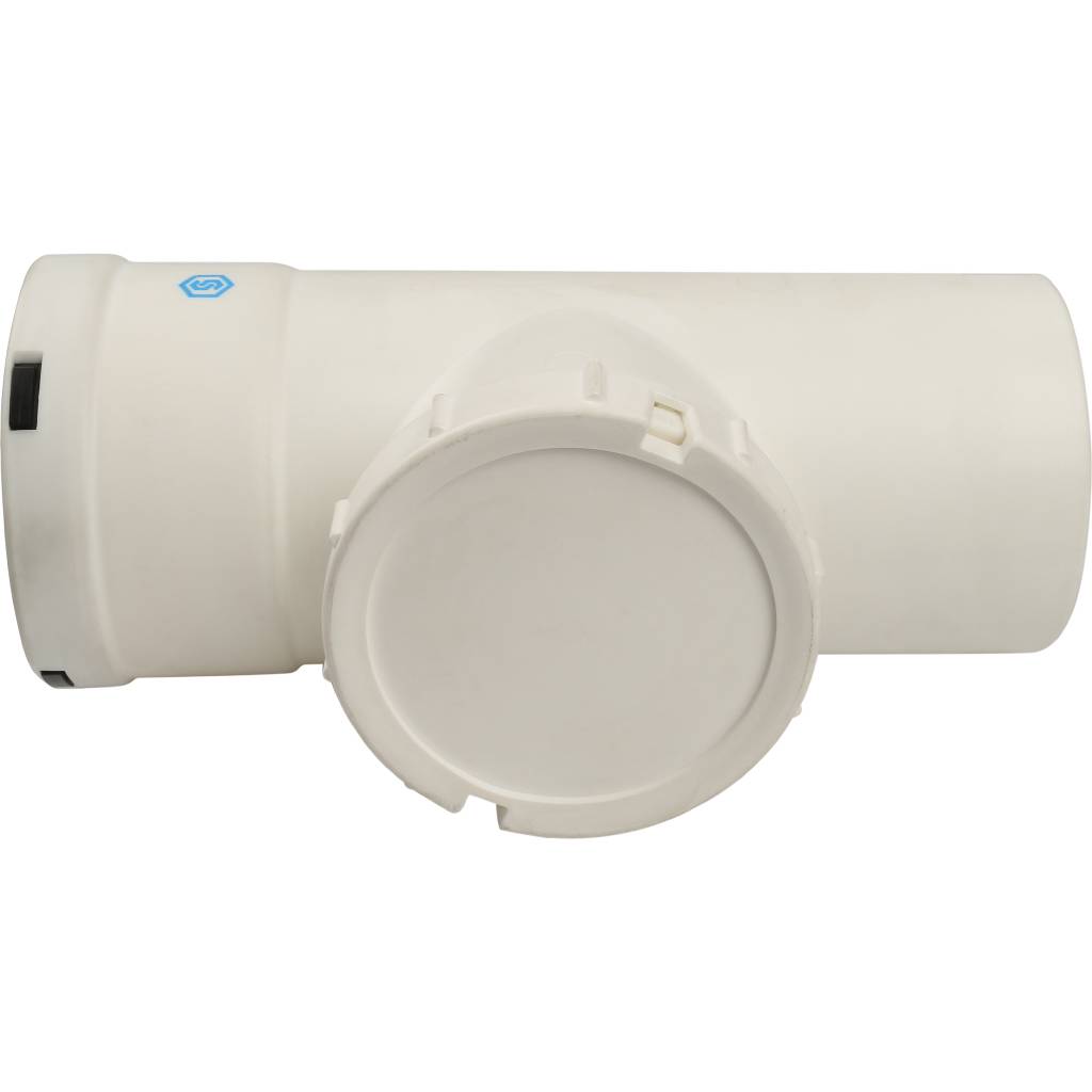 Элемент дымохода STOUT конденсац. визуальн инспекция T образн DN80 п/м PP-FE, SCA-8080-010210