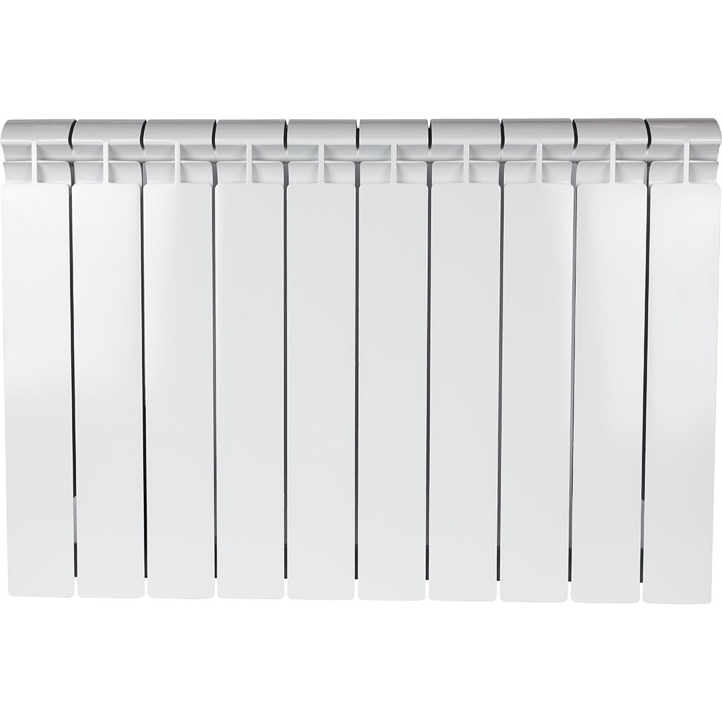 Радиатор биметаллический STOUT ALPHA 500 10 секций боковое подключение (белый RAL 9016), SRB-2310-050010