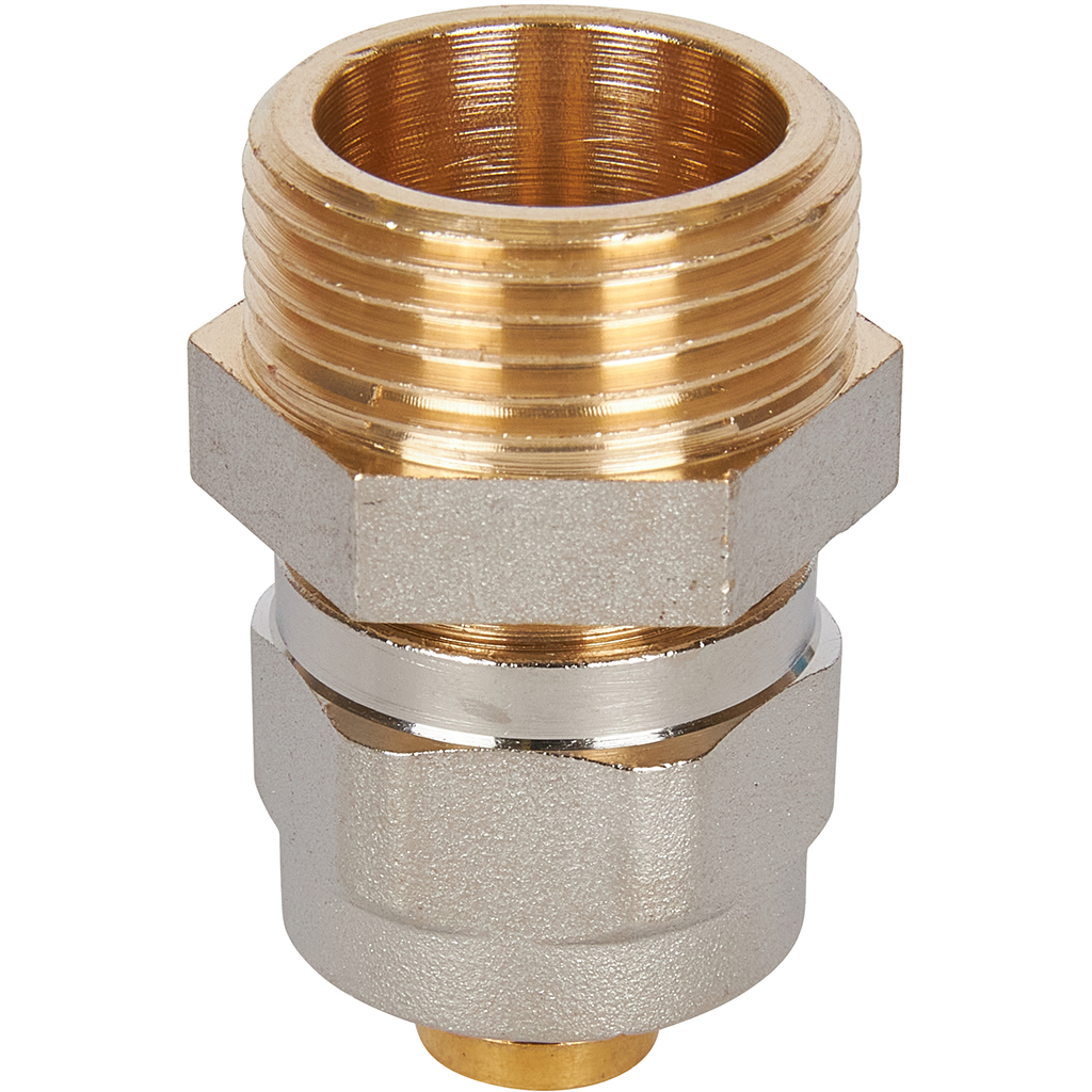 Переходник STOUT с наружной резьбой 3/4 х16 для металлопластиковых труб винтовой, SFS-0001-003416