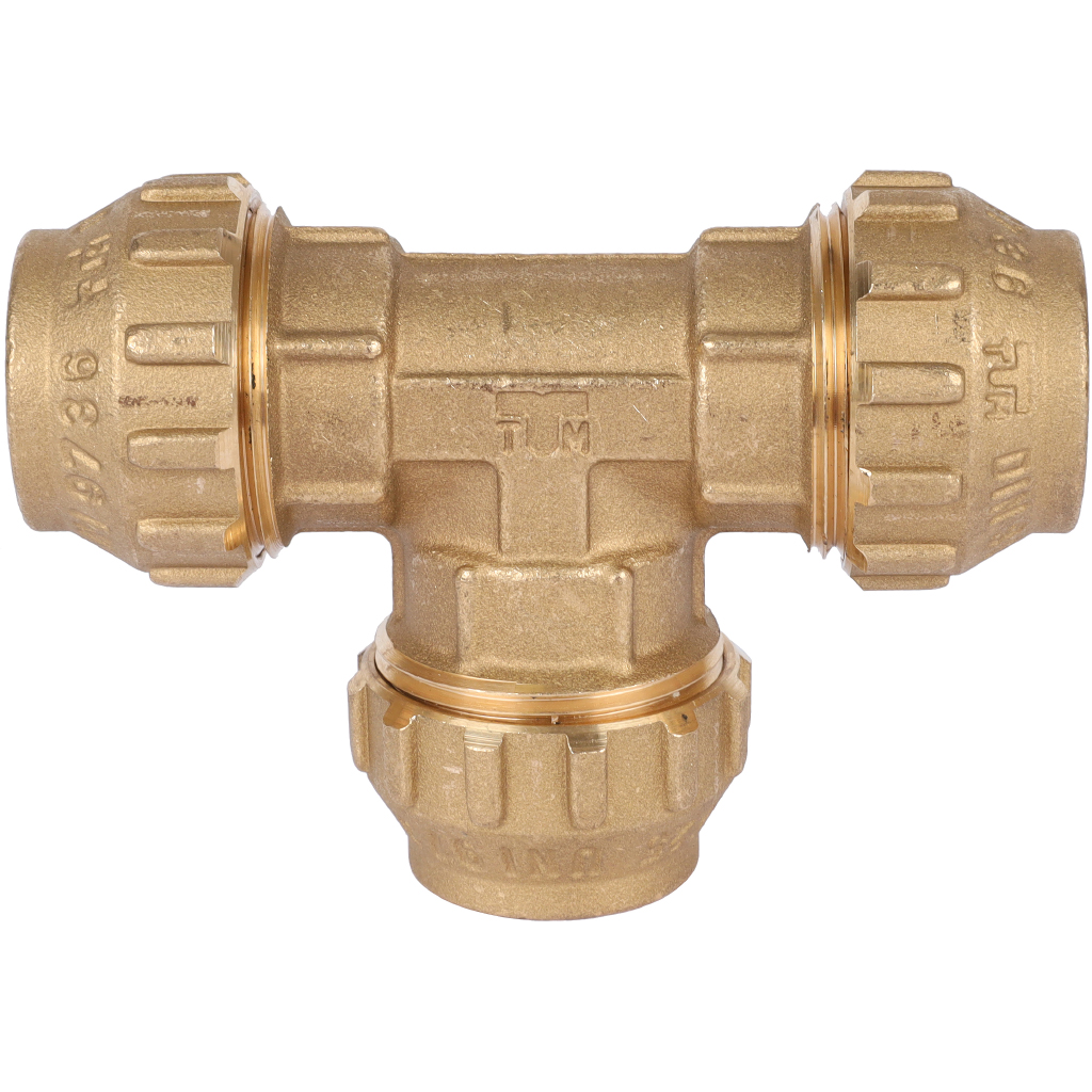 Тройник TIEMME 25х25х25 для труб ПНД винтовой, 3400021