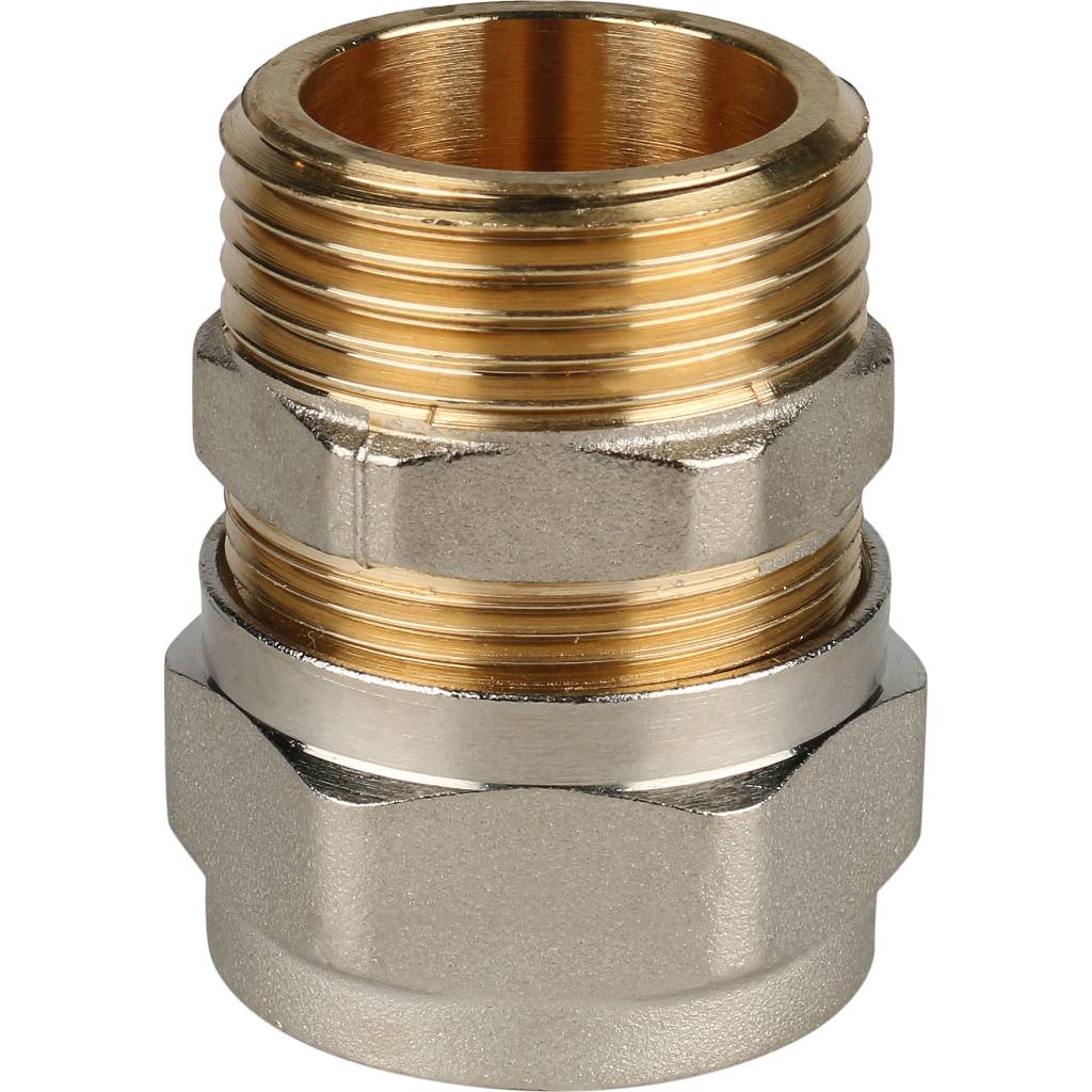 Переходник STOUT с наружной резьбой 1 х26 для металлопластиковых труб винтовой, SFS-0001-000126