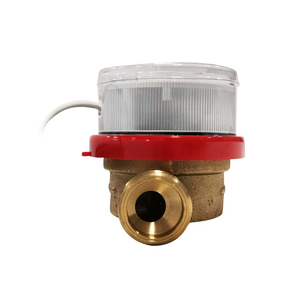 Счетчик воды универсальный Сантехкомплект Пульсар Ду15 Qn=1,5 м3/час L=80мм с импульсным выходом (присоединители с обратным клапаном в комплекте), Н00016119