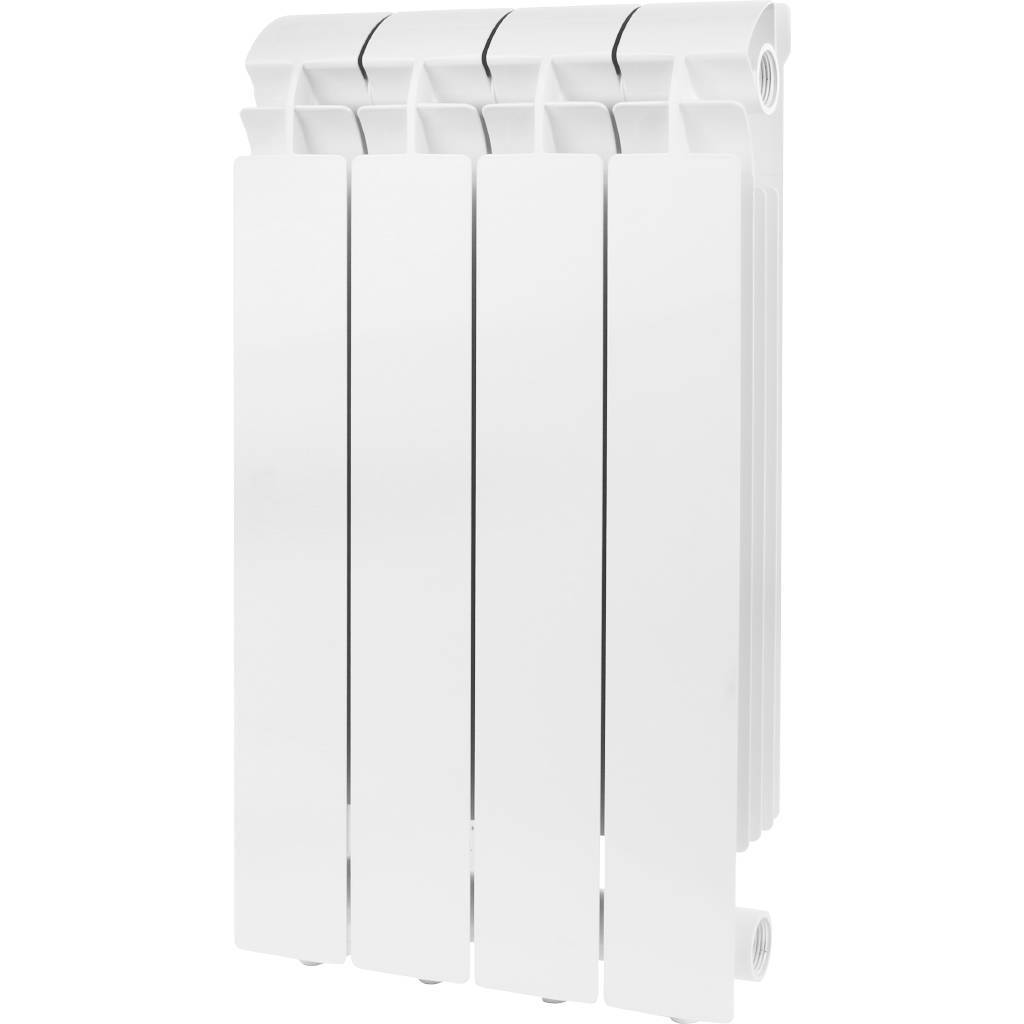 Радиатор алюминиевый Global VOX- R 500 4 секции боковое подключение (белый RAL 9010), VX05001004