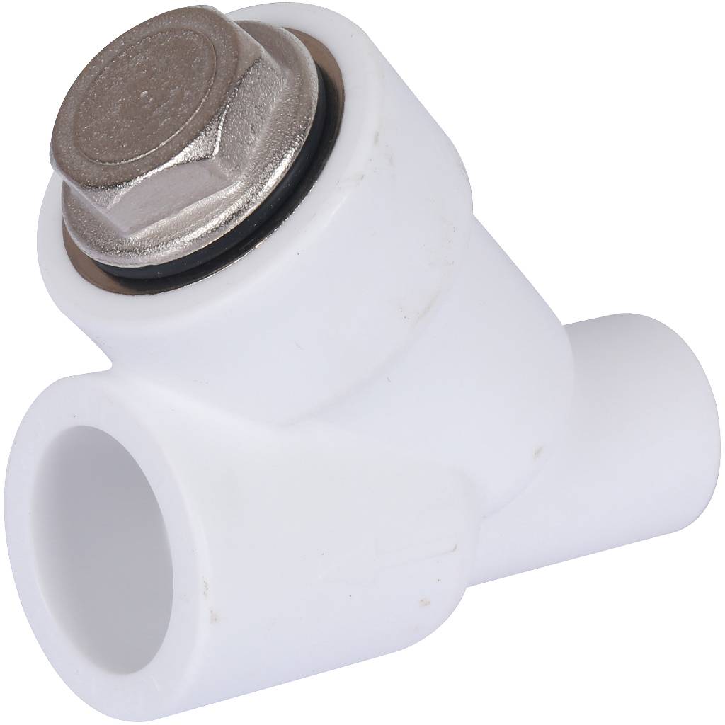 Фильтр Политэк d=25 для полипропиленовых труб под сварку (ВН-НР) (цвет белый), 9100312534