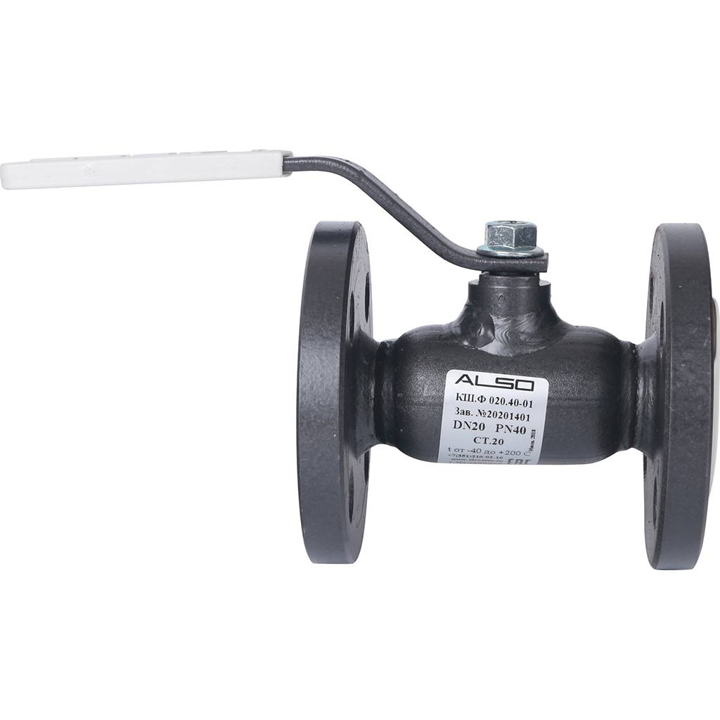 Кран шаровой ALSO КШФ Ду20 Ру 4,0 МПа из Ст.20