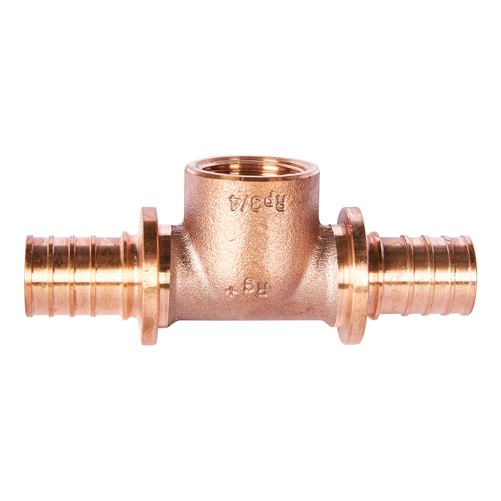 Тройник РЕХАУ RAUTITAN с внутренней резьбой на боковом проходе 25-Rp3/4-25 для труб из сшитого полиэтилена