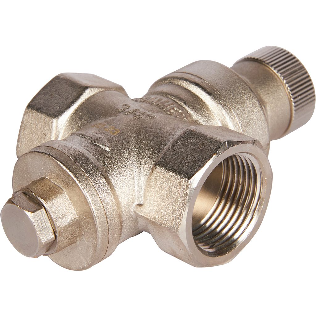 Редуктор давления ROMMER PN16 вн/вн 3/4  без подключения манометра, RVS-0009-000020