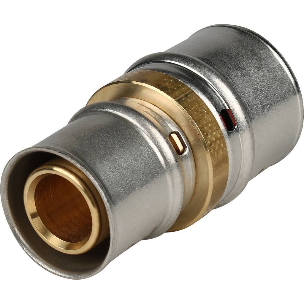 Муфта STOUT соединительная переходная 32х26 для металлопластиковых труб прессовой, SFP-0004-003226