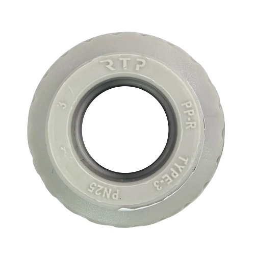 Муфта с накидной гайкой PPR 20х3/4,  серый, РТП