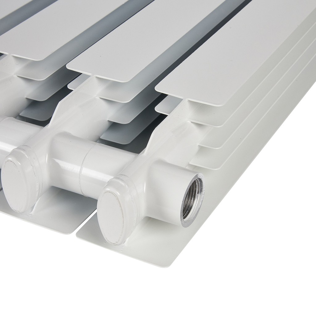 Радиатор алюминиевый STOUT ALPHA 500 10 секций боковое подключение (белый RAL 9016), SRA-2310-050010